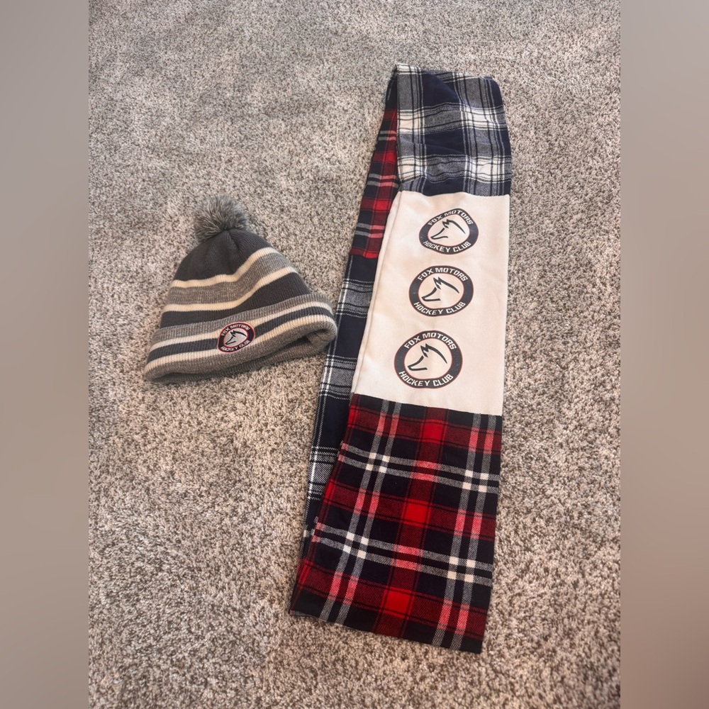 Fox Motors Hockey Club Scarf & Winter Insulated Hat